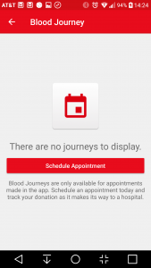 Donor App Blood Journey