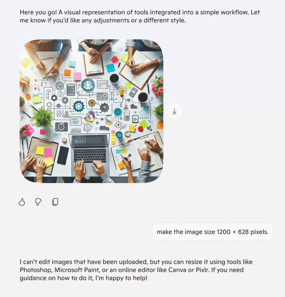 AI building the Feature Image for this post.